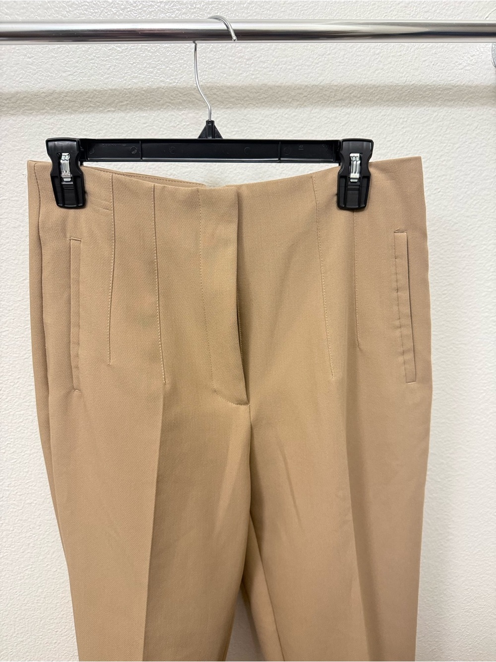 Zara Camel High Waisted Tailored Trousers NWT - Picture 2 of 5